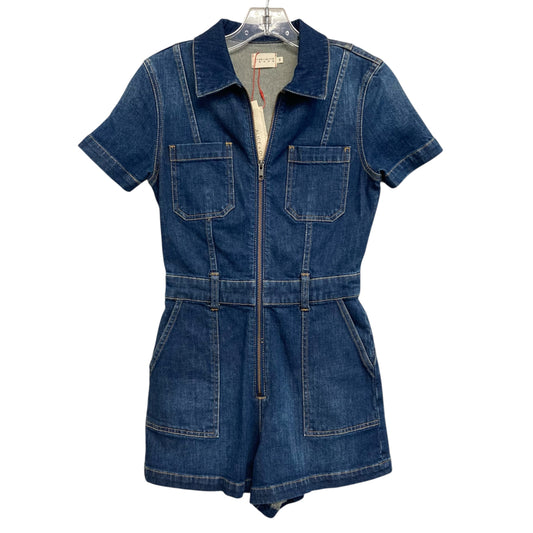 Jumpsuit Designer By Alice + Olivia In Blue Denim, Size:Xs