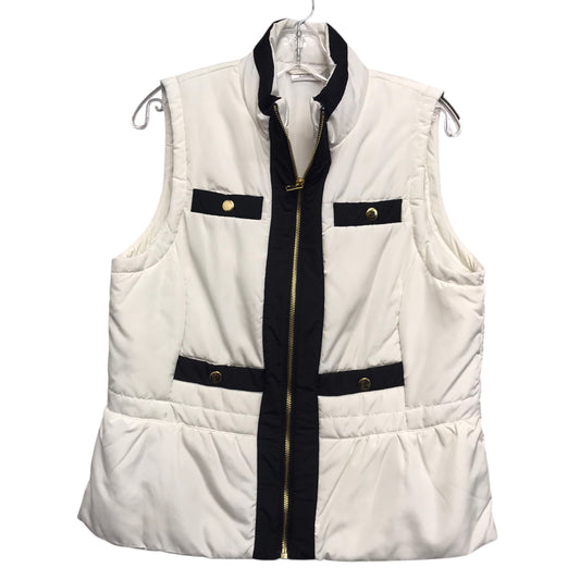 Vest Puffer & Quilted By Chicos In White, Size:M
