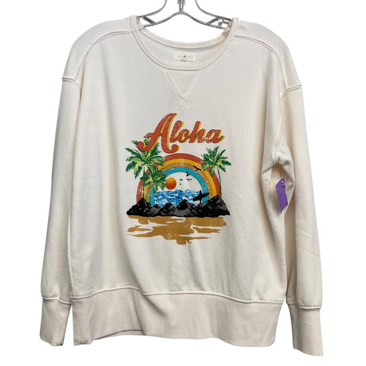 Sweatshirt Crewneck By Lou And Grey In Cream, Size:Xs