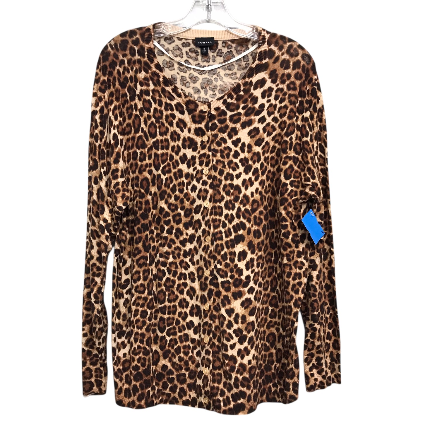 Sweater By Torrid In Animal Print, Size:2X