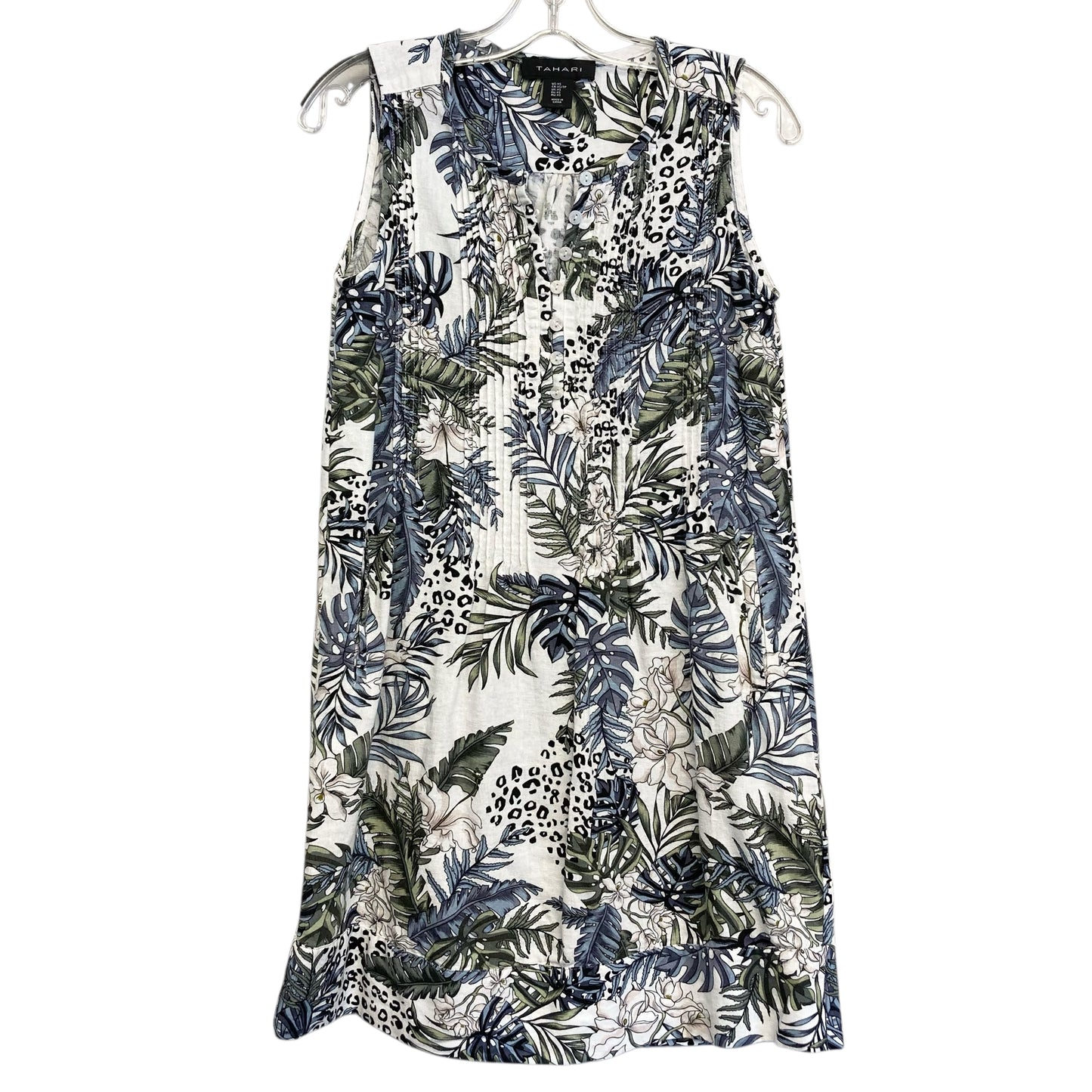 Dress Casual Short By Tahari In Tropical Print, Size:Xs