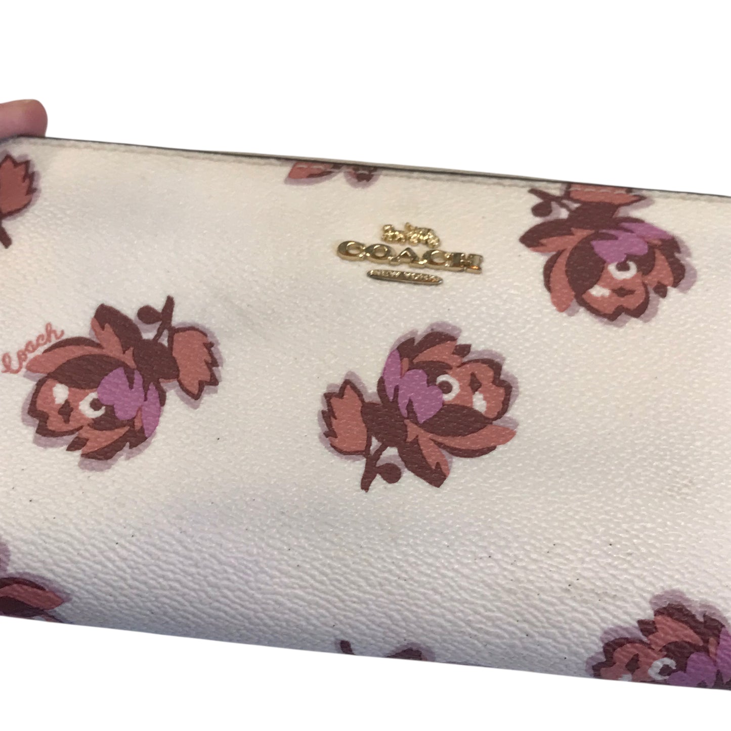 Wallet Designer By Coach In Floral Print, Size:Medium