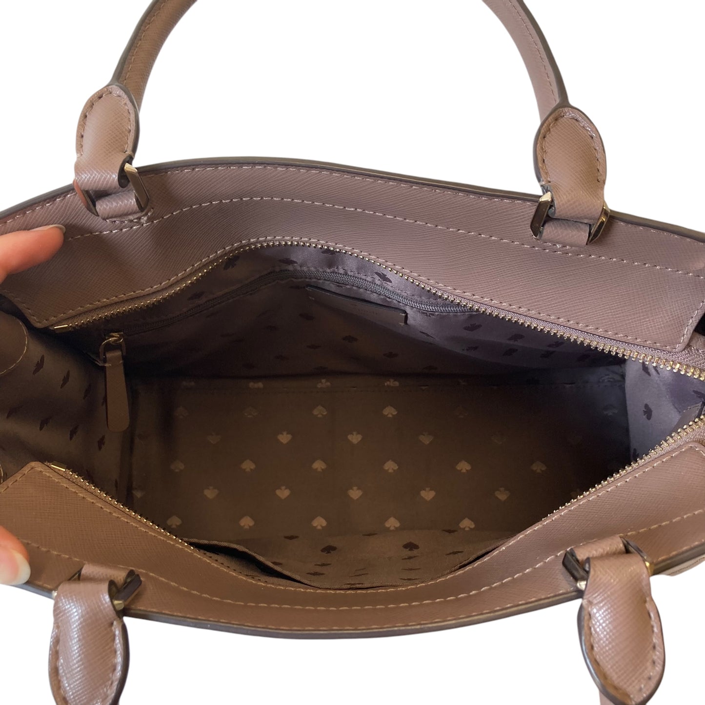 Handbag Designer By Kate Spade In Brown, Size:Medium