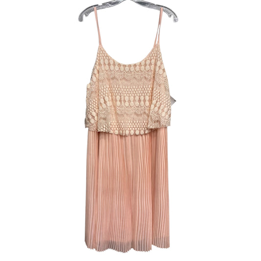 Dress Party Short By Charlotte Russe In Peach, Size:2X