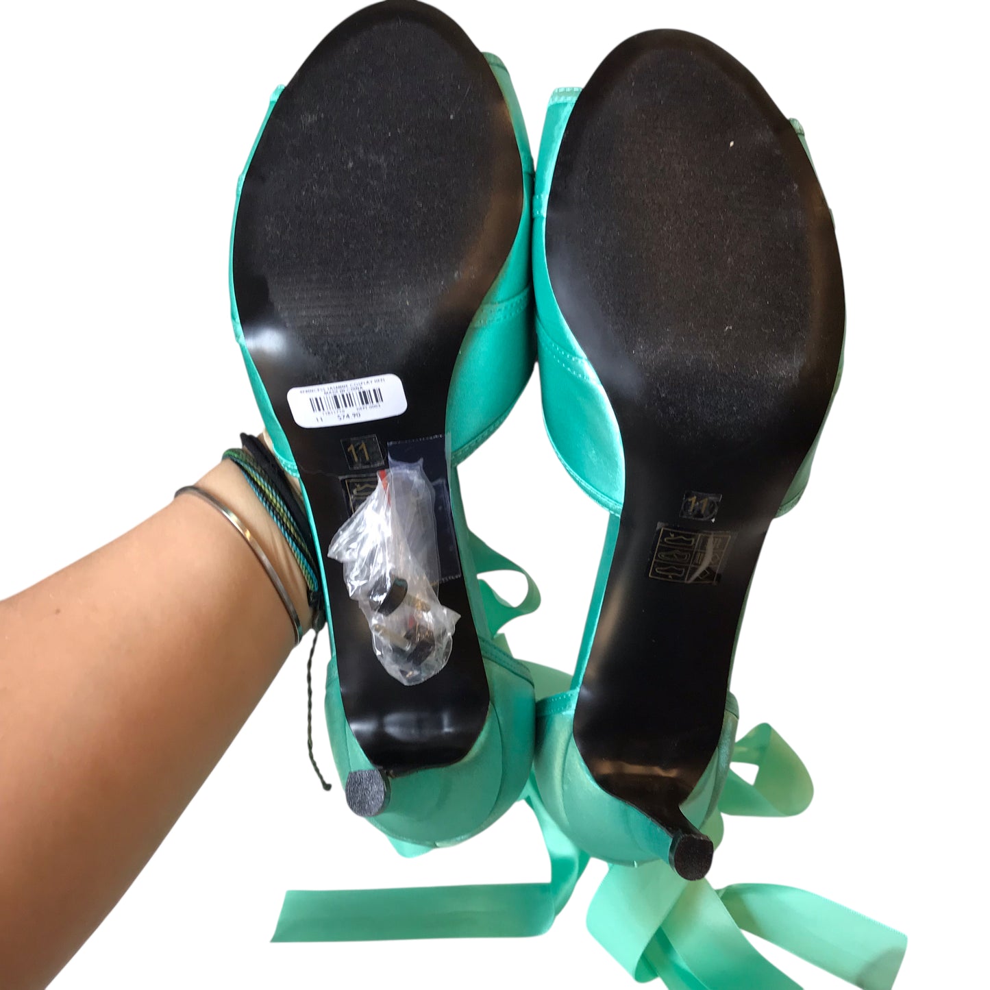 Shoes Heels Stiletto By Disney Store In Teal, Size:11
