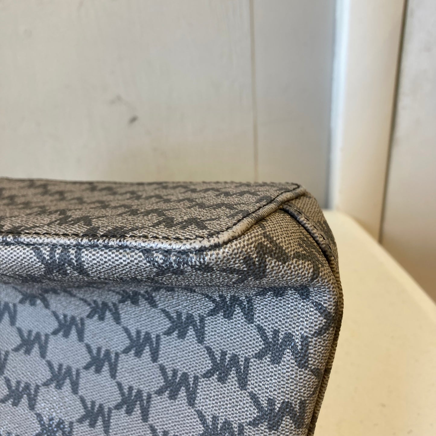 Crossbody Designer By Michael Kors In Grey, Size:Small