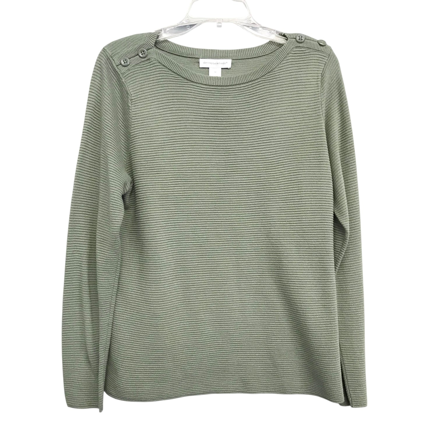 Top Ls By Christopher And Banks In Green, Size:M
