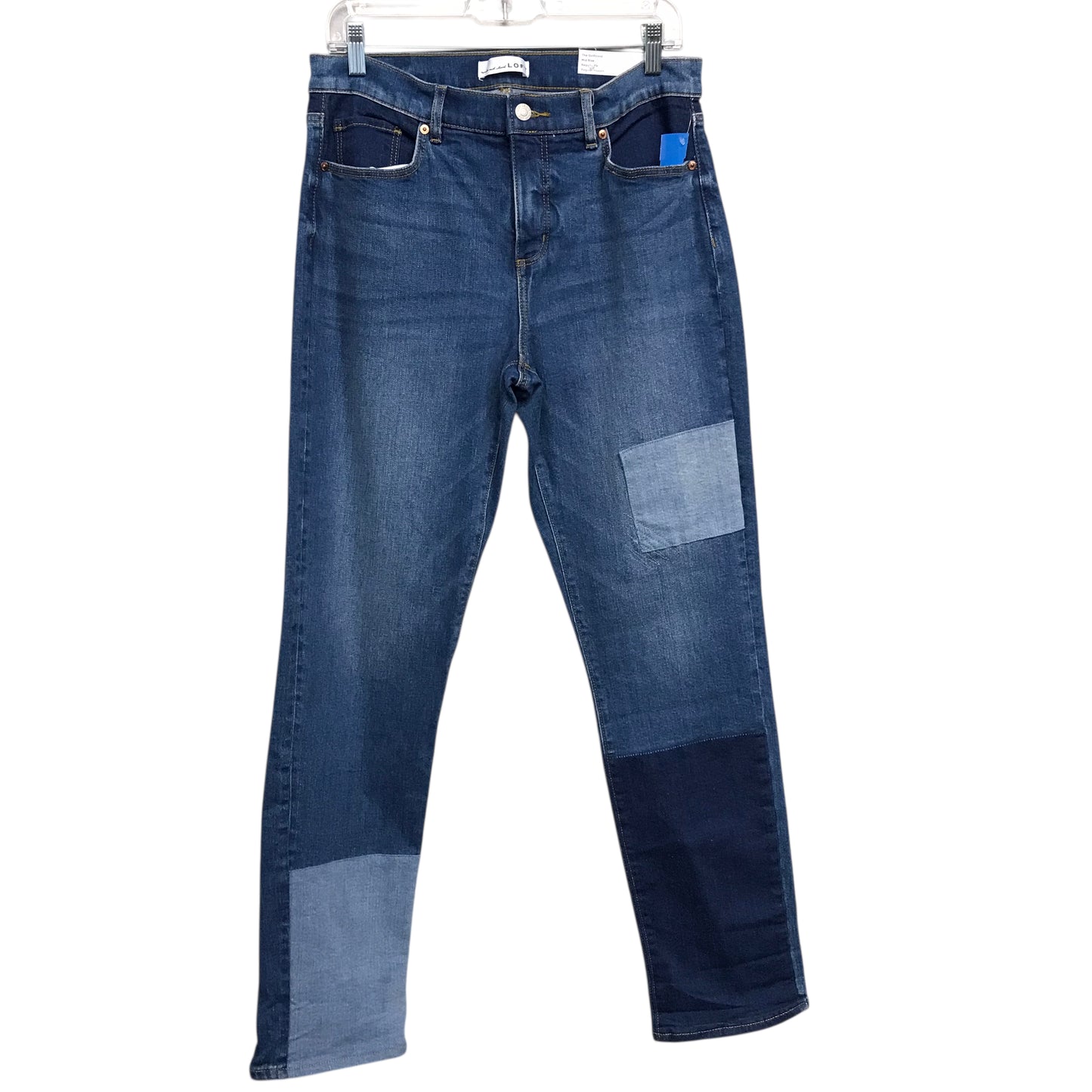 Jeans Straight By Loft In Blue Denim, Size:8