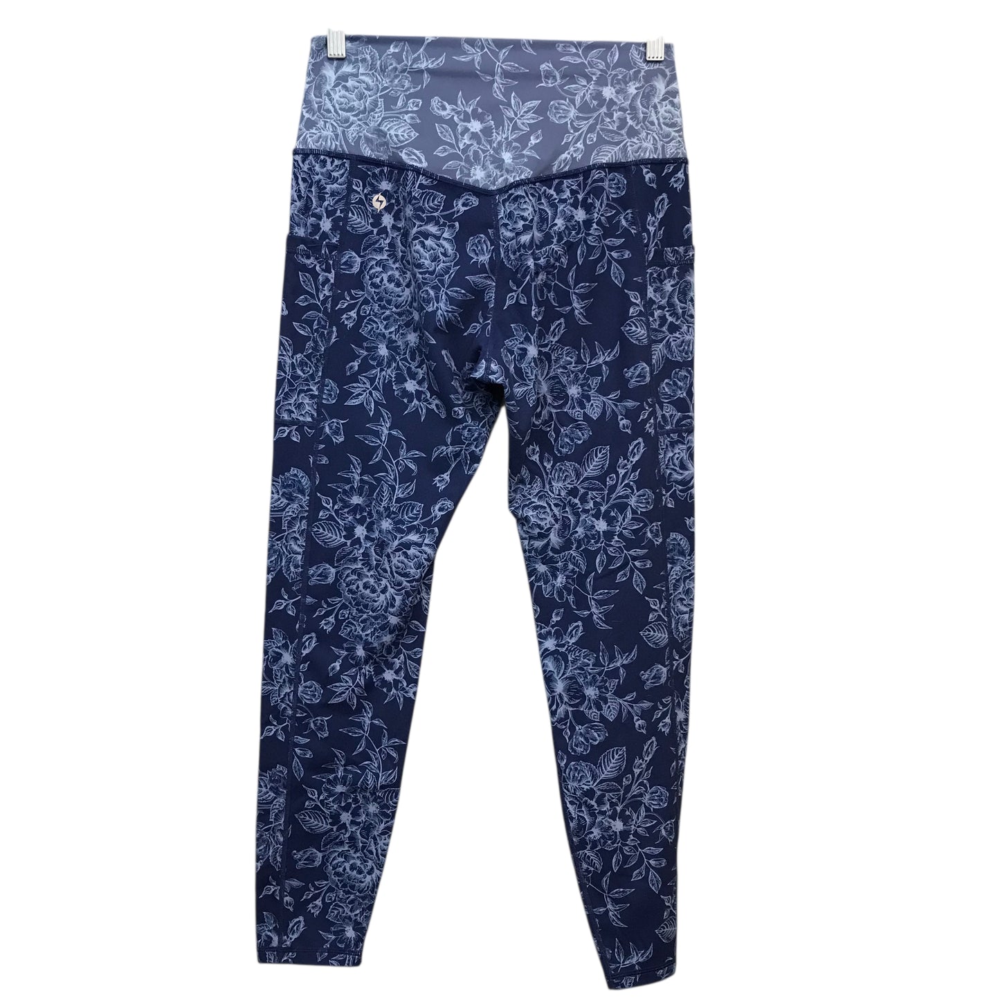 Athletic Leggings By PopFlex In Blue, Size:Xl