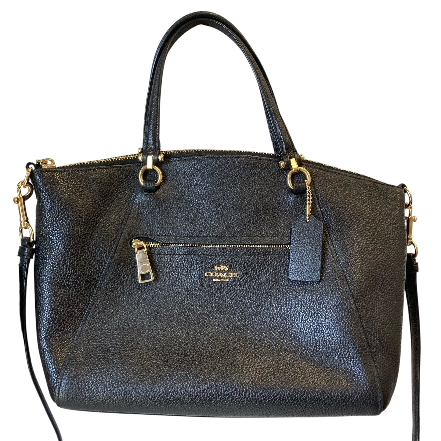 Handbag Designer By Coach In Black, Size:Medium