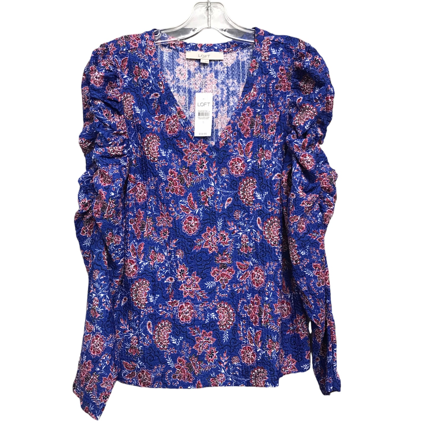 Top Ls By Loft In Blue & Red & White, Size:S