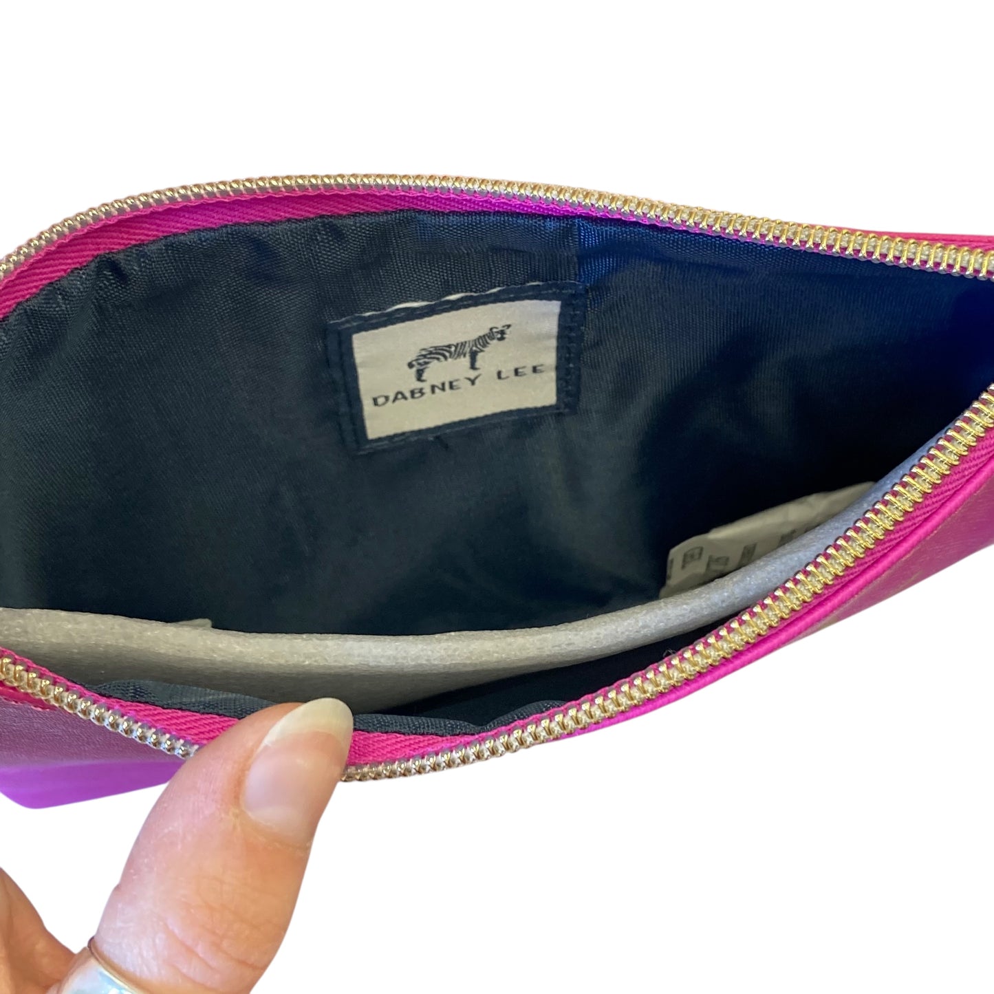Makeup Bag By Dabney Lee In Pink & White, Size:Medium