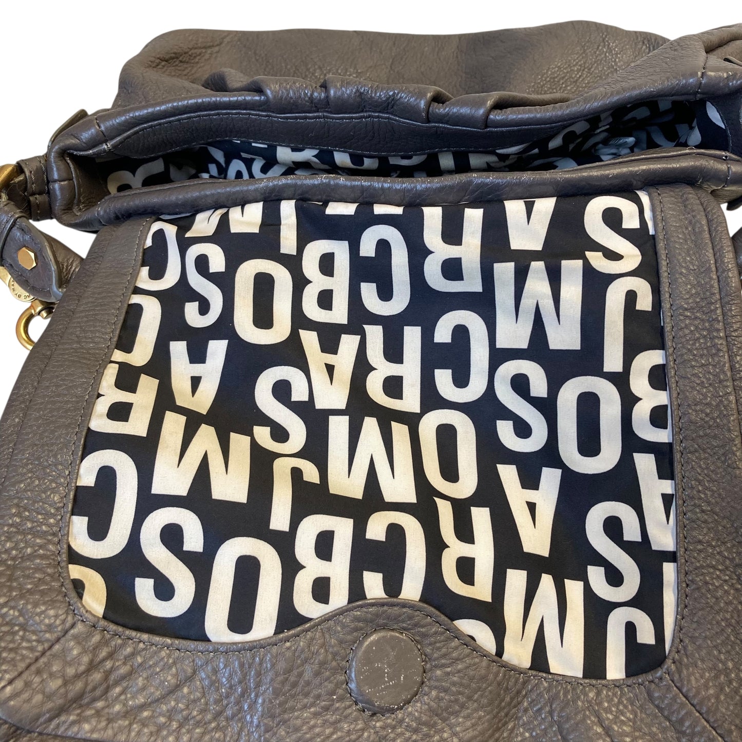 Handbag Designer By Marc By Marc Jacobs In Grey, Size:Medium