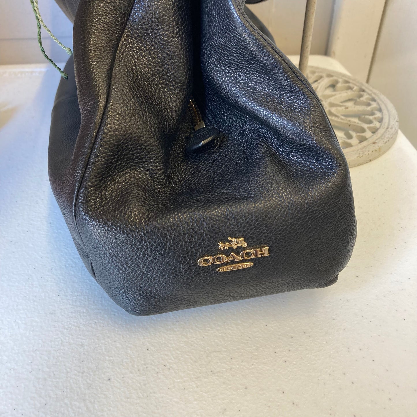 Handbag Designer By Coach In Black, Size:Large
