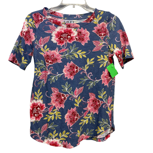 Top Ss By Loft In Floral Print, Size:Xs
