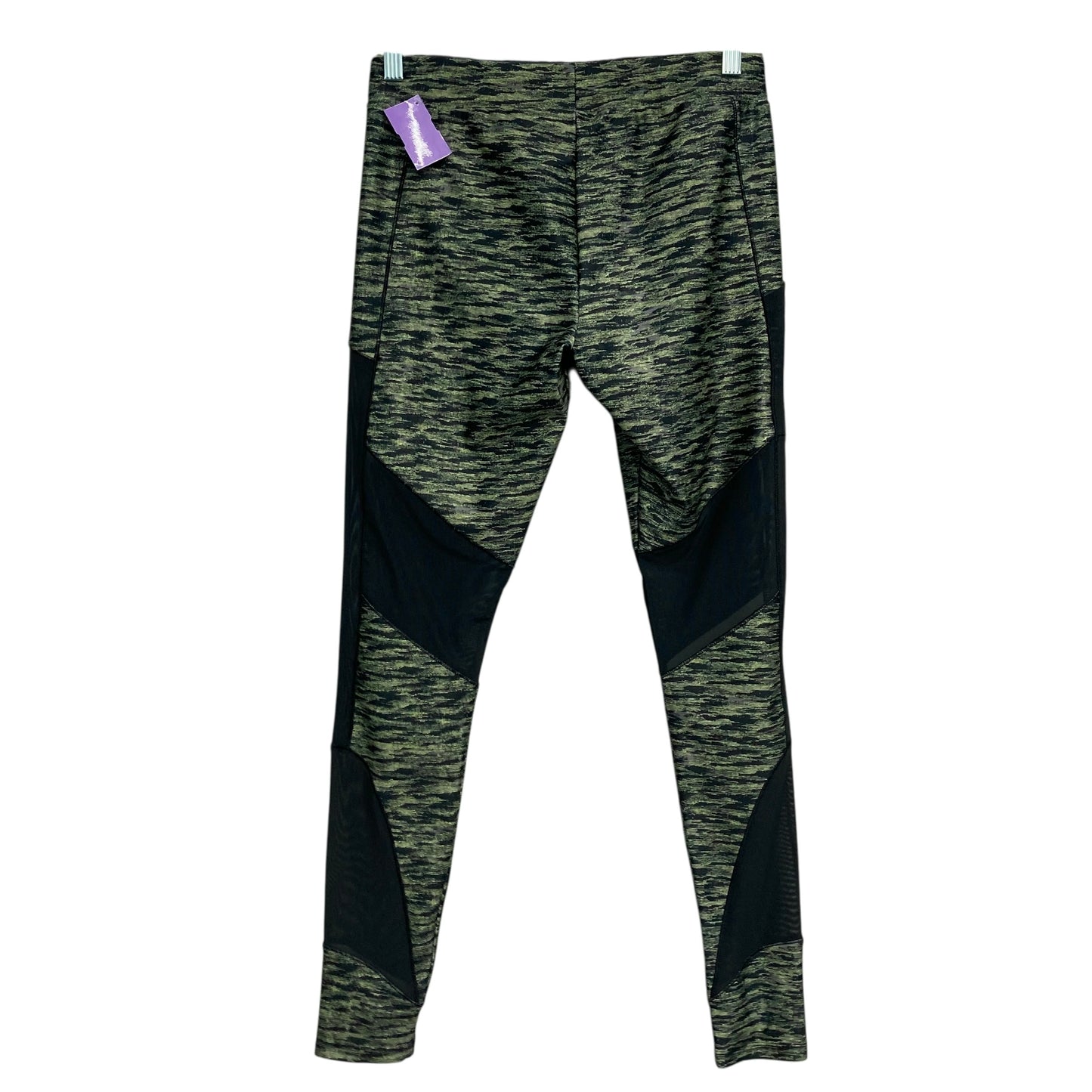 Athletic Leggings By Puma In Black & Green, Size:L