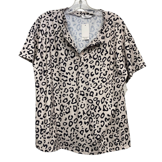 Top Ss Basic By Ekouaer In Animal Print, Size:L