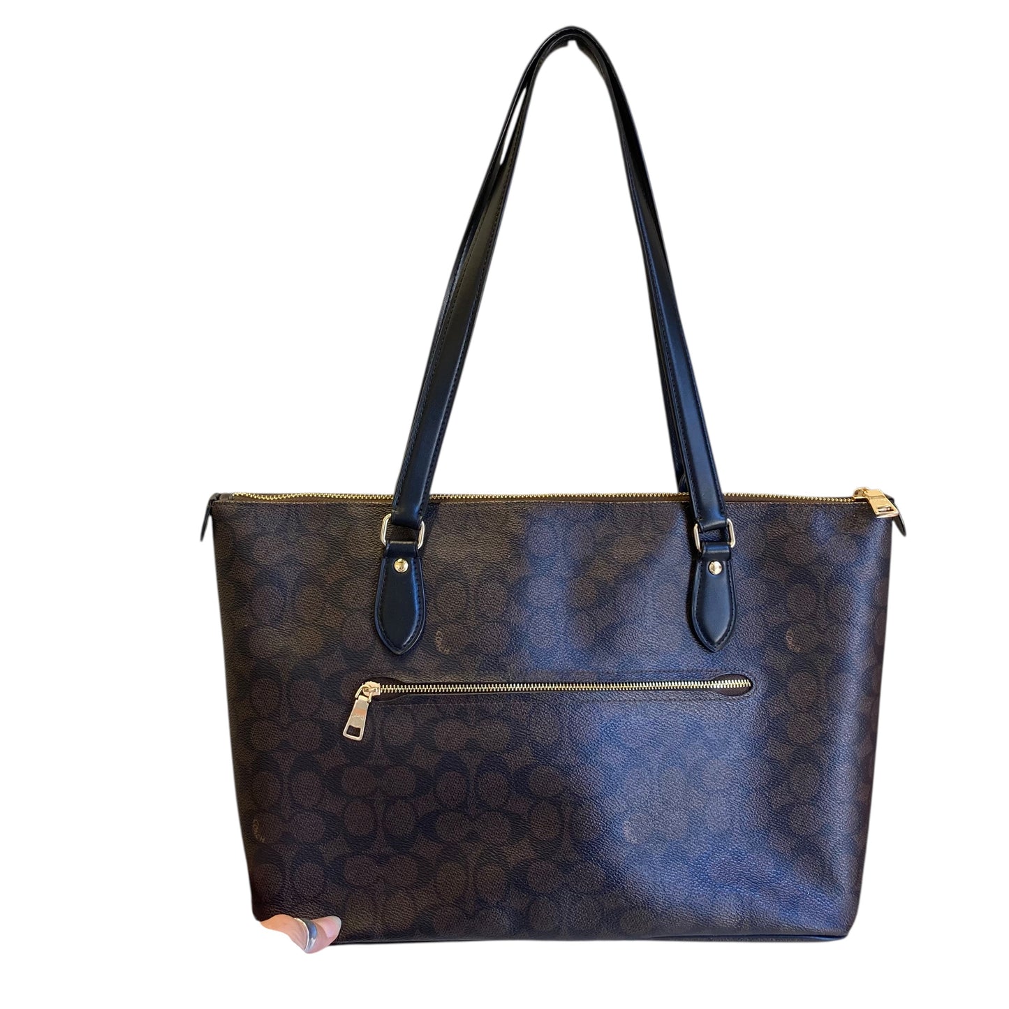 Handbag Designer By Coach In Brown, Size:Large