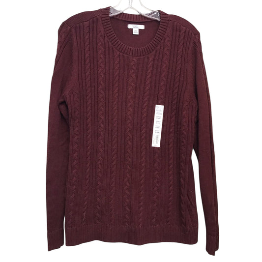 Sweater By Croft And Barrow In Red, Size:1X