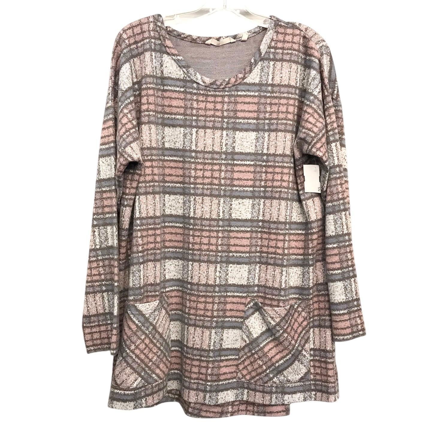 Top Ls By Soft Surroundings In Grey & Pink, Size:Xl