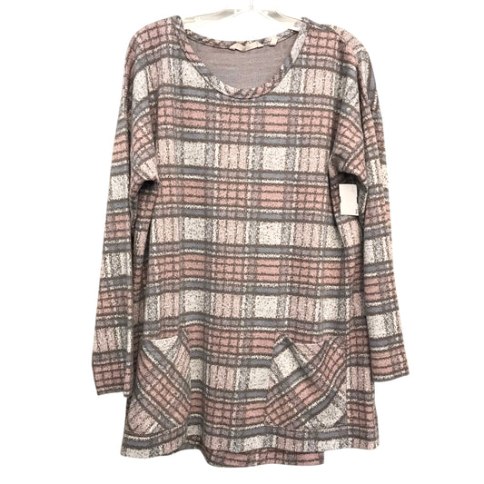 Top Ls By Soft Surroundings In Grey & Pink, Size:Xl
