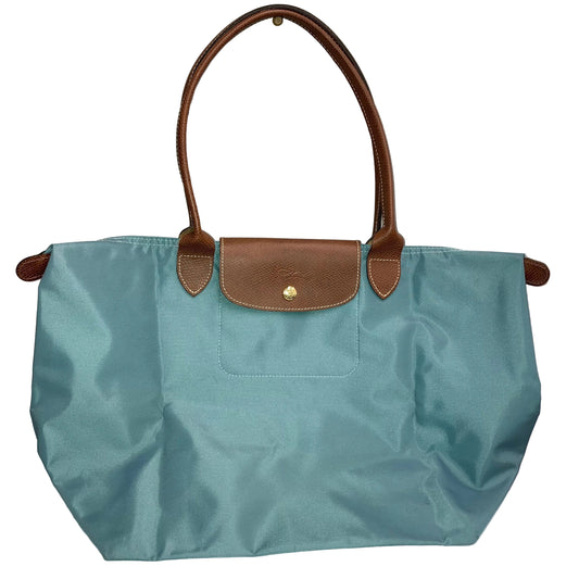 Handbag Designer By Longchamp In Teal, Size:Largee