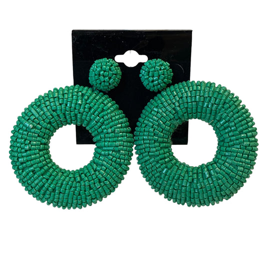 Earrings Dangle/Drop By Anthropologie In Green