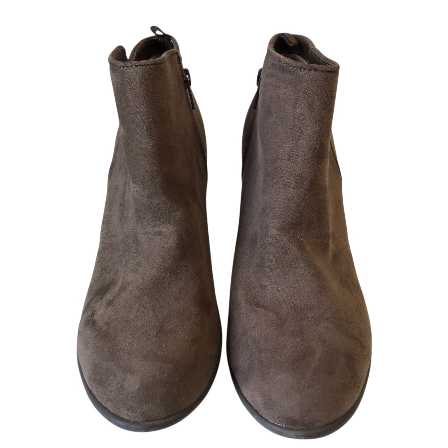 Boots Ankle Heels By Gap In Brown, Size:10