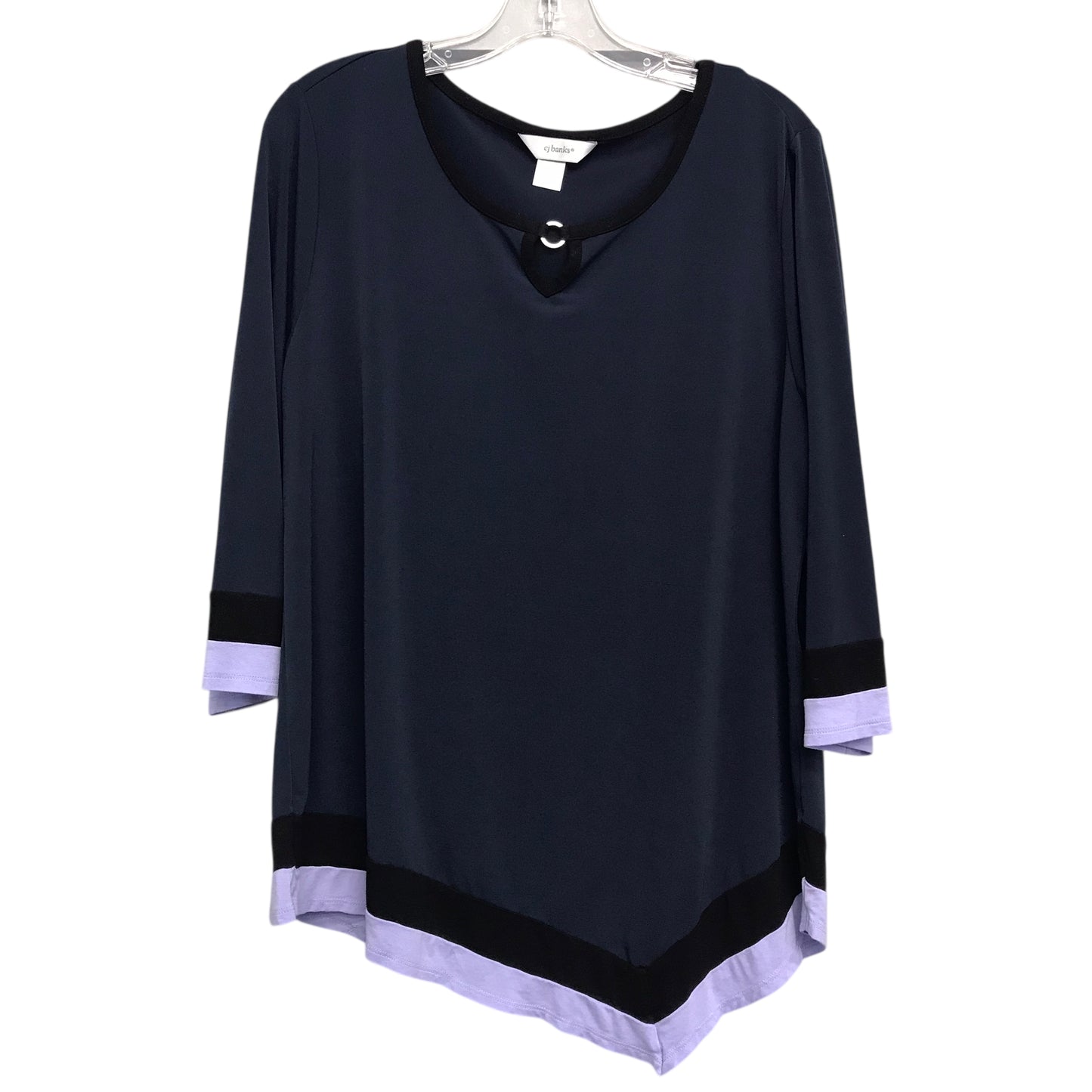 Top Ls By Cj Banks In Navy, Size:Xl