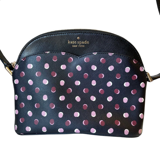 Crossbody Designer By Kate Spade In Black & Pink, Size:Small