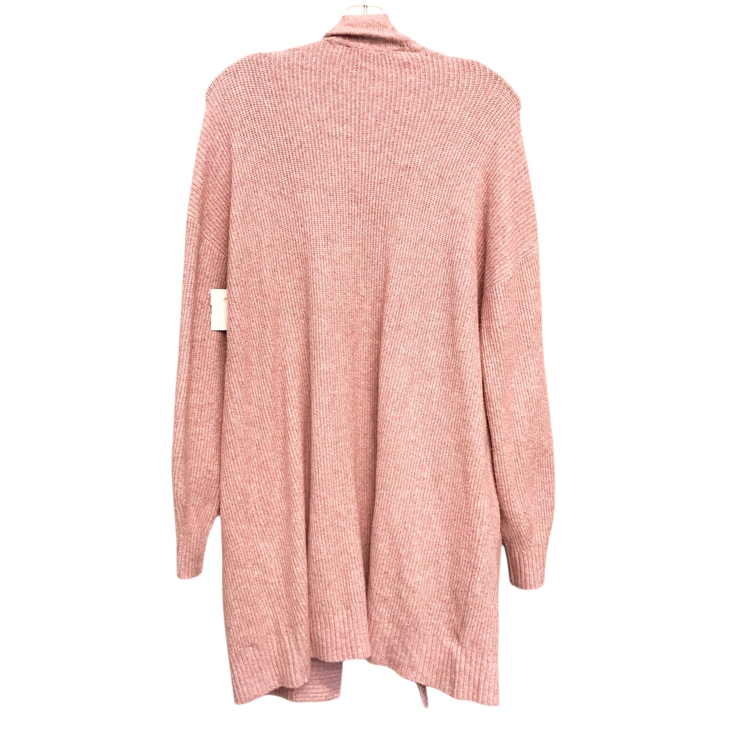 Sweater Cardigan By Loft In Pink, Size:L