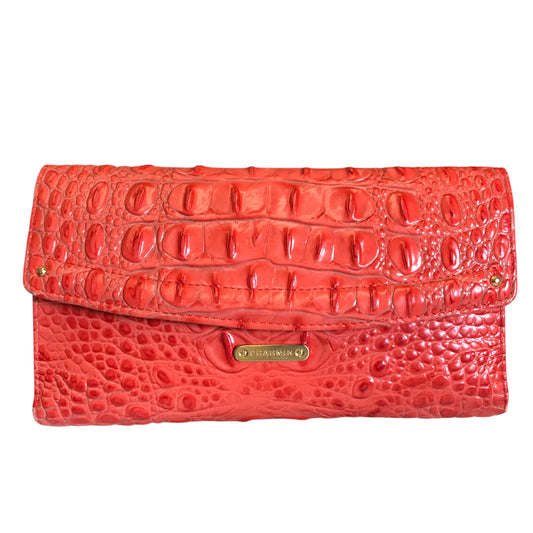 Wallet Designer By Brahmin In Orange, Size:Large