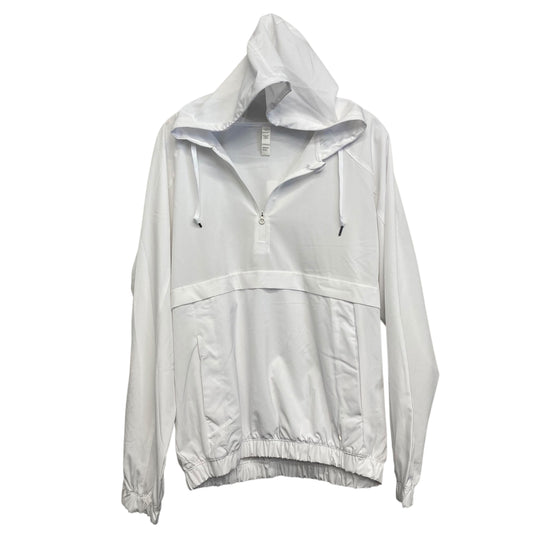Athletic Jacket By Layer 8 In White, Size:L