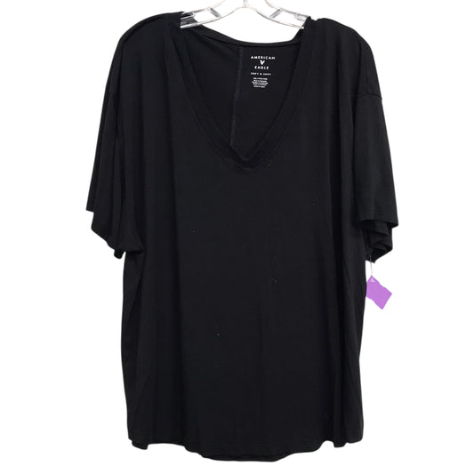 Top Ss Basic By American Eagle In Black, Size:1X