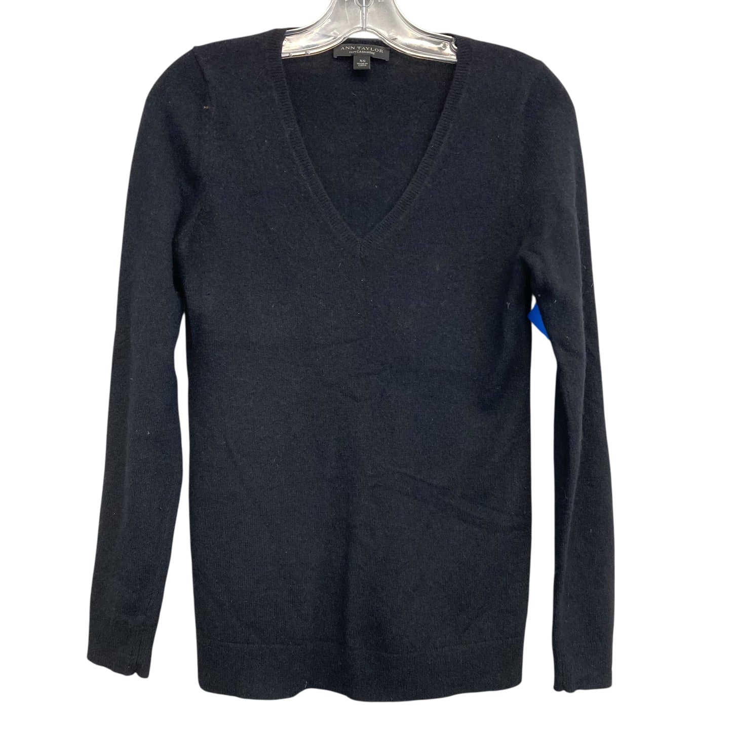 Sweater Cashmere By Ann Taylor In Black, Size:Xs