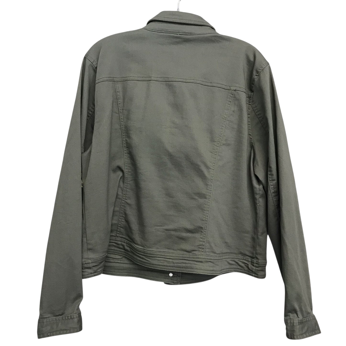 Jacket Denim By Westport In Green Denim, Size:Xl