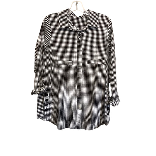 Top Ls In Checkered Pattern, Size:L