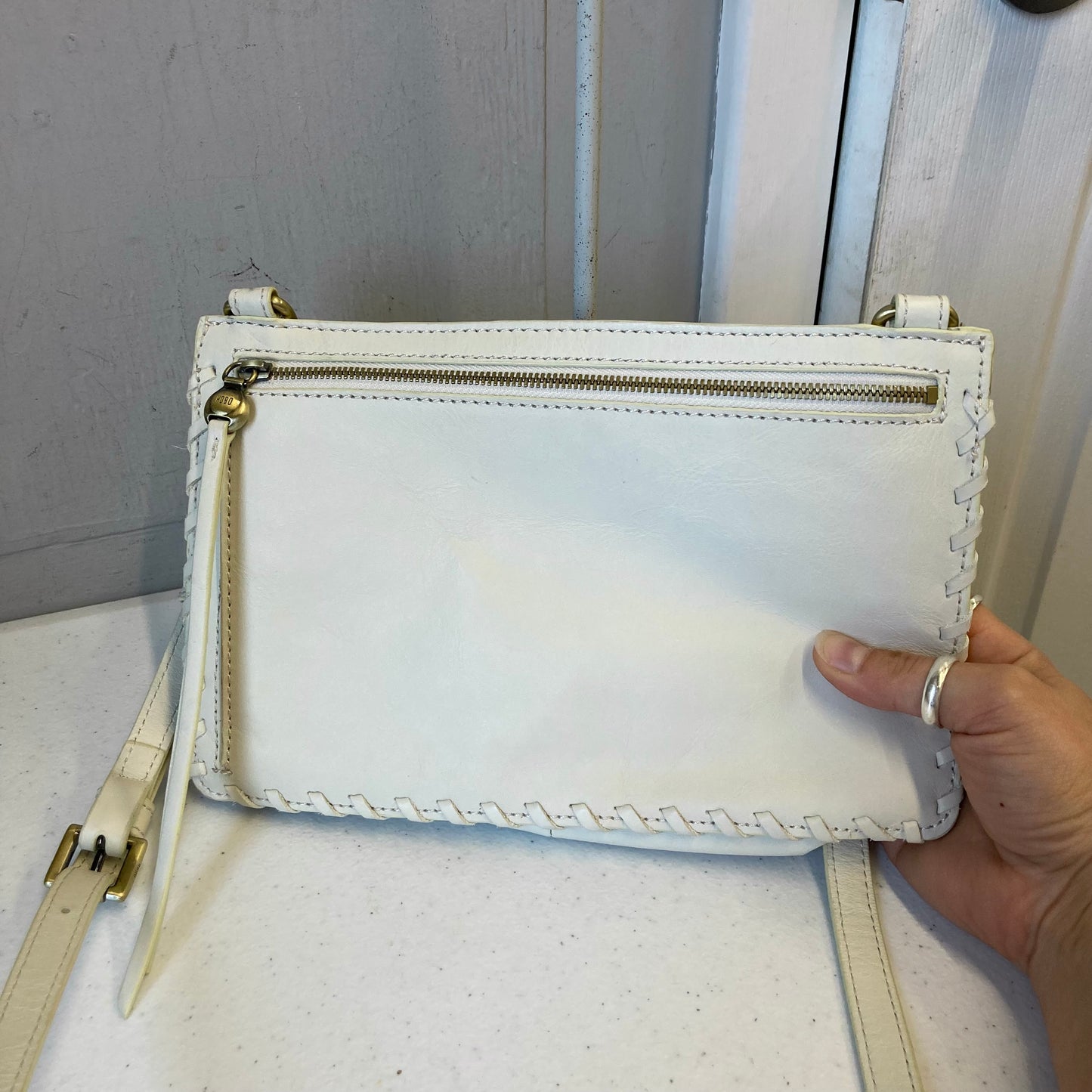 Handbag By Hobo Intl In Cream, Size:Small