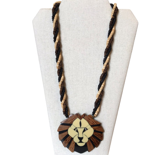 Necklace Statement In Animal Print