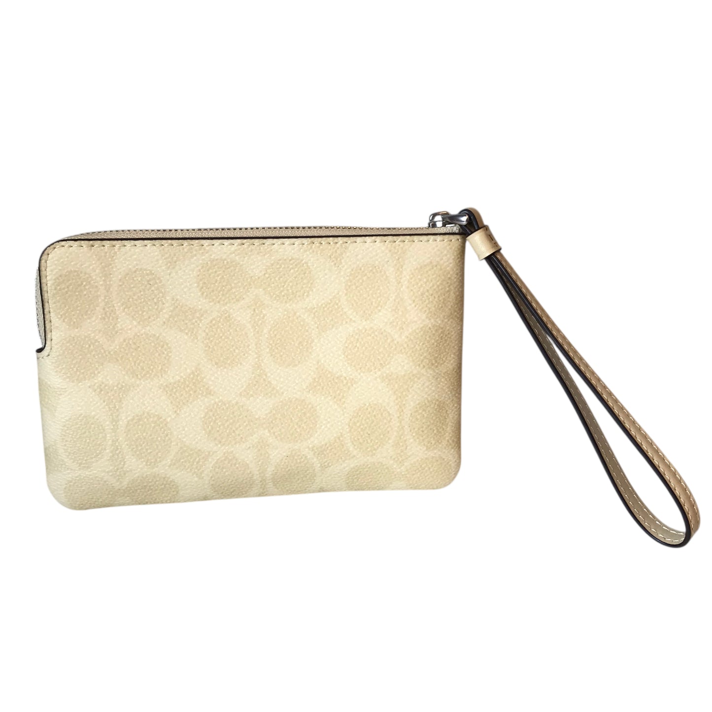 Wristlet Designer By Coach In Cream, Size:Small