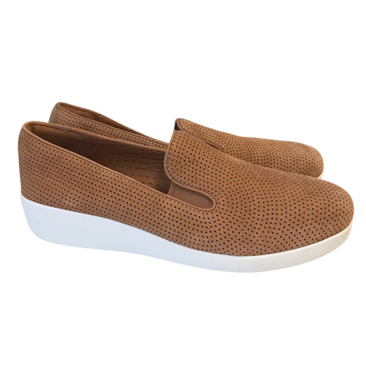 Shoes Sneakers By Fitflop In Tan & White, Size:7