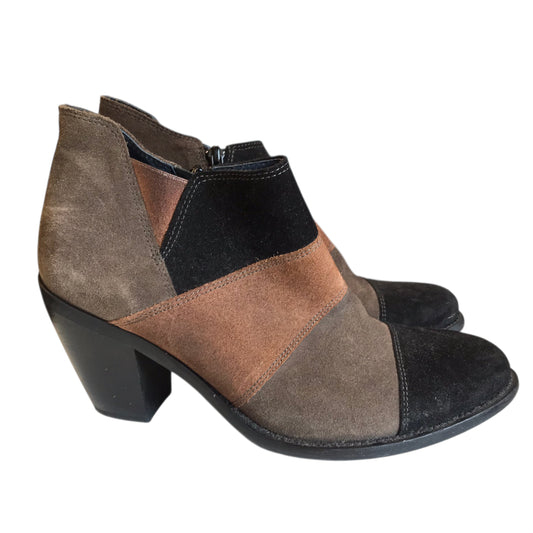 Boots Ankle Heels By UNITY IN DIVERSITY In Brown, Size:8.5