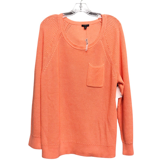 Sweater By Talbots In Orange, Size:2X