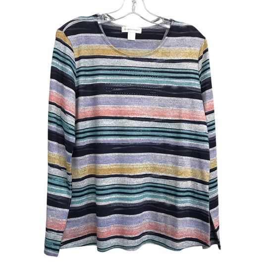 Top Ls By Christopher And Banks In Striped Pattern, Size:M