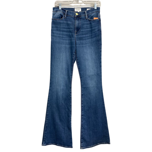 Jeans Boot Cut By Frame In Blue Denim, Size:8