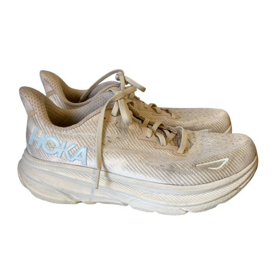 Shoes Athletic By Hoka In Cream, Size:9.5
