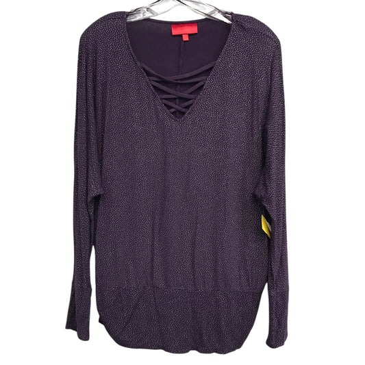 Top Ls By Jennifer Lopez In Purple, Size:L