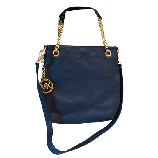 Crossbody Designer By Michael Kors In Navy, Size:Medium