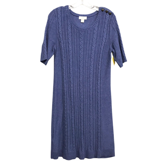 Dress Sweater By Loft In Blue, Size:M