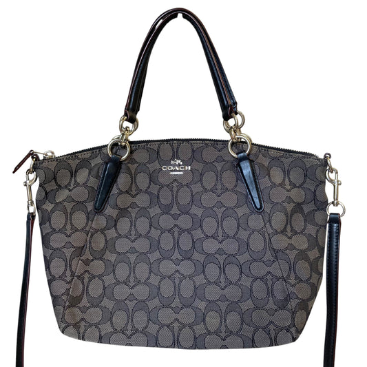 Handbag Designer By Coach In Black, Size:Medium